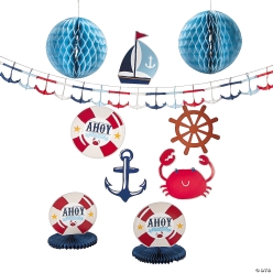 Nautical Party Decorating Kit 10pc